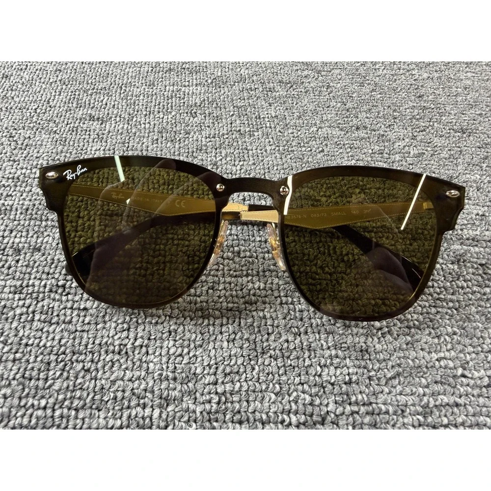 Ray Ban Sunglasses Adult Small Black Green Square Metal RB3576-N 043/73